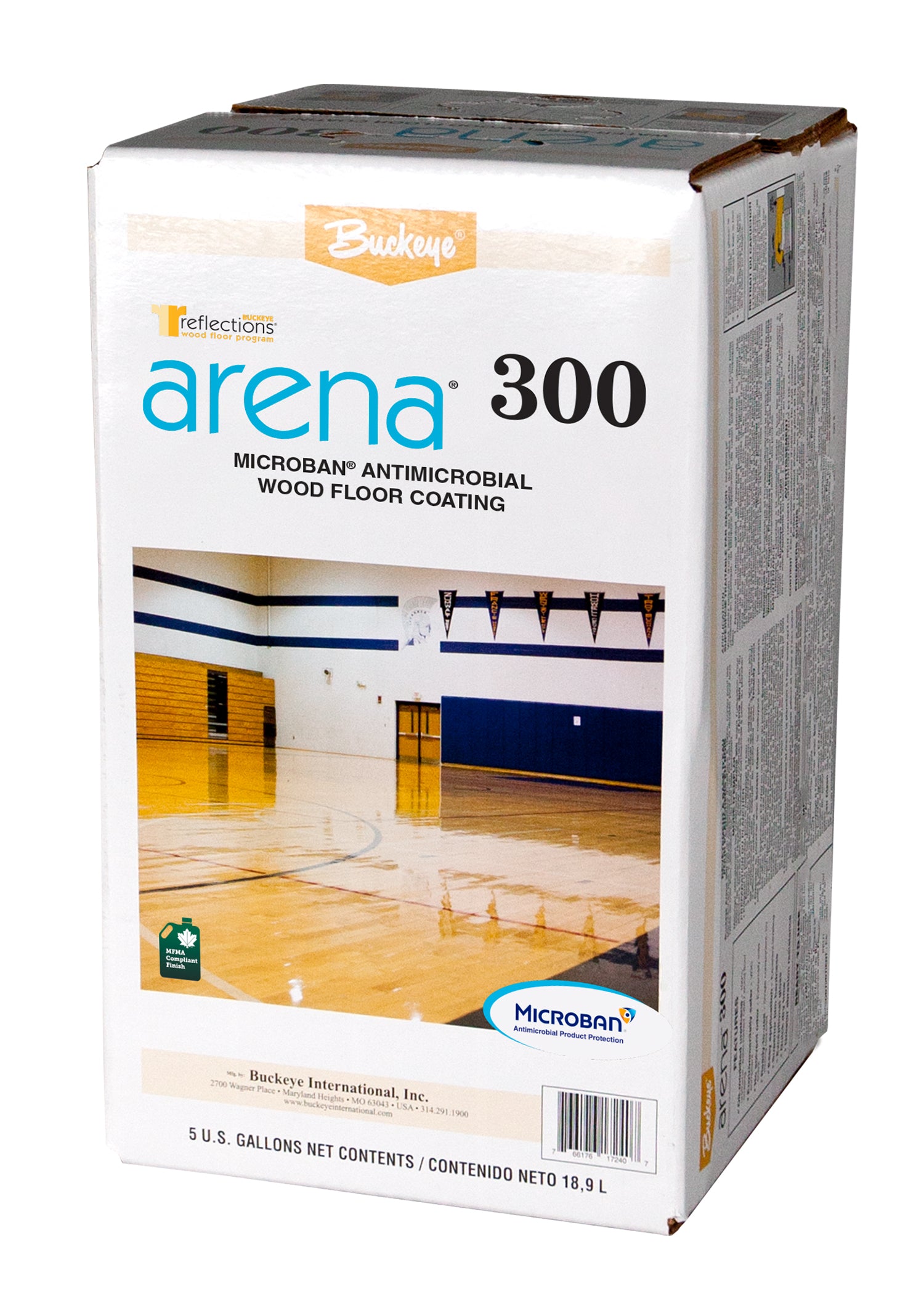 ARENA 300 Microban Antimicrobial Wood Floor Coating | IRIS