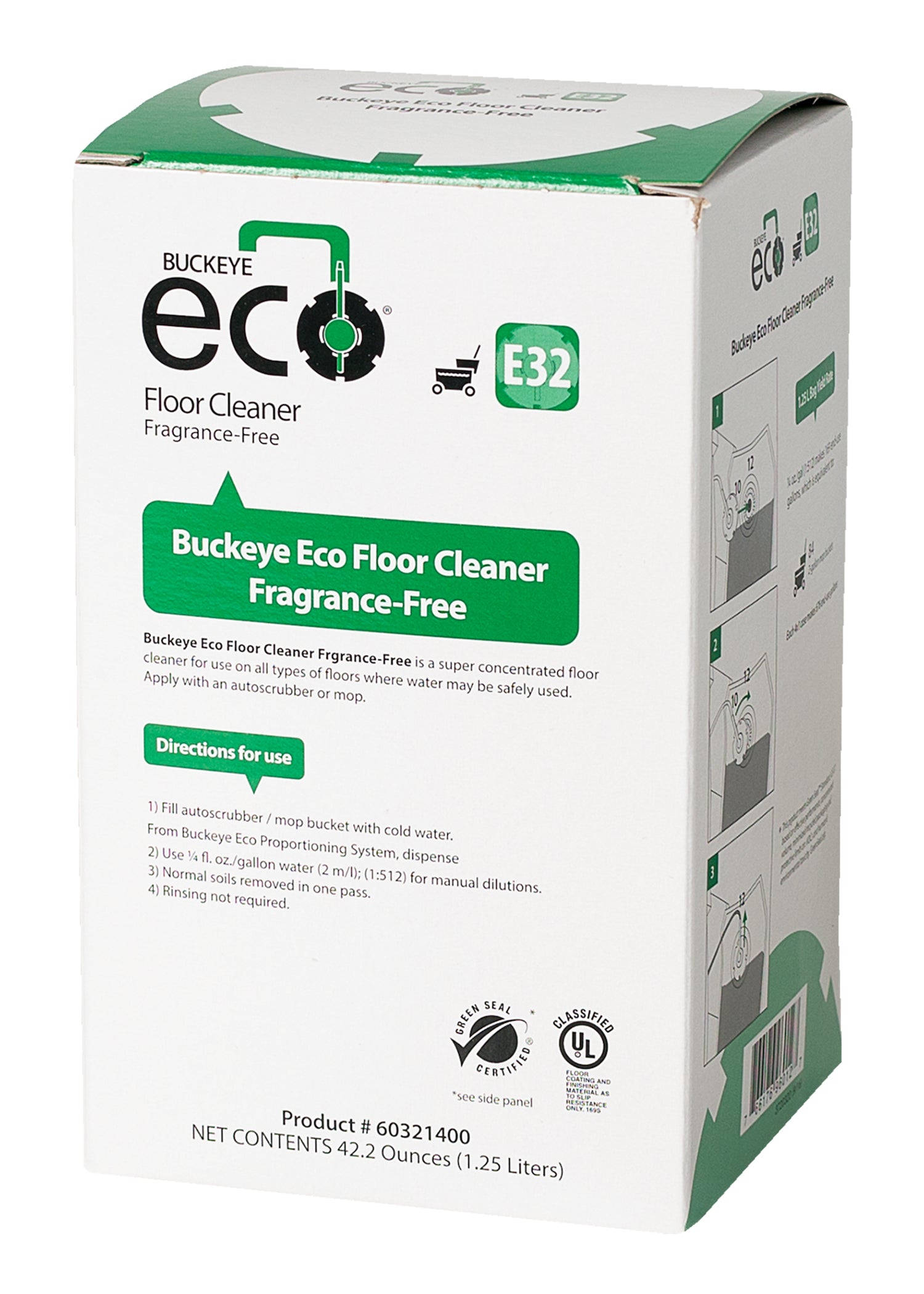 E32  Floor Cleaner Fragrance-Free 4x1.25ml | IRIS