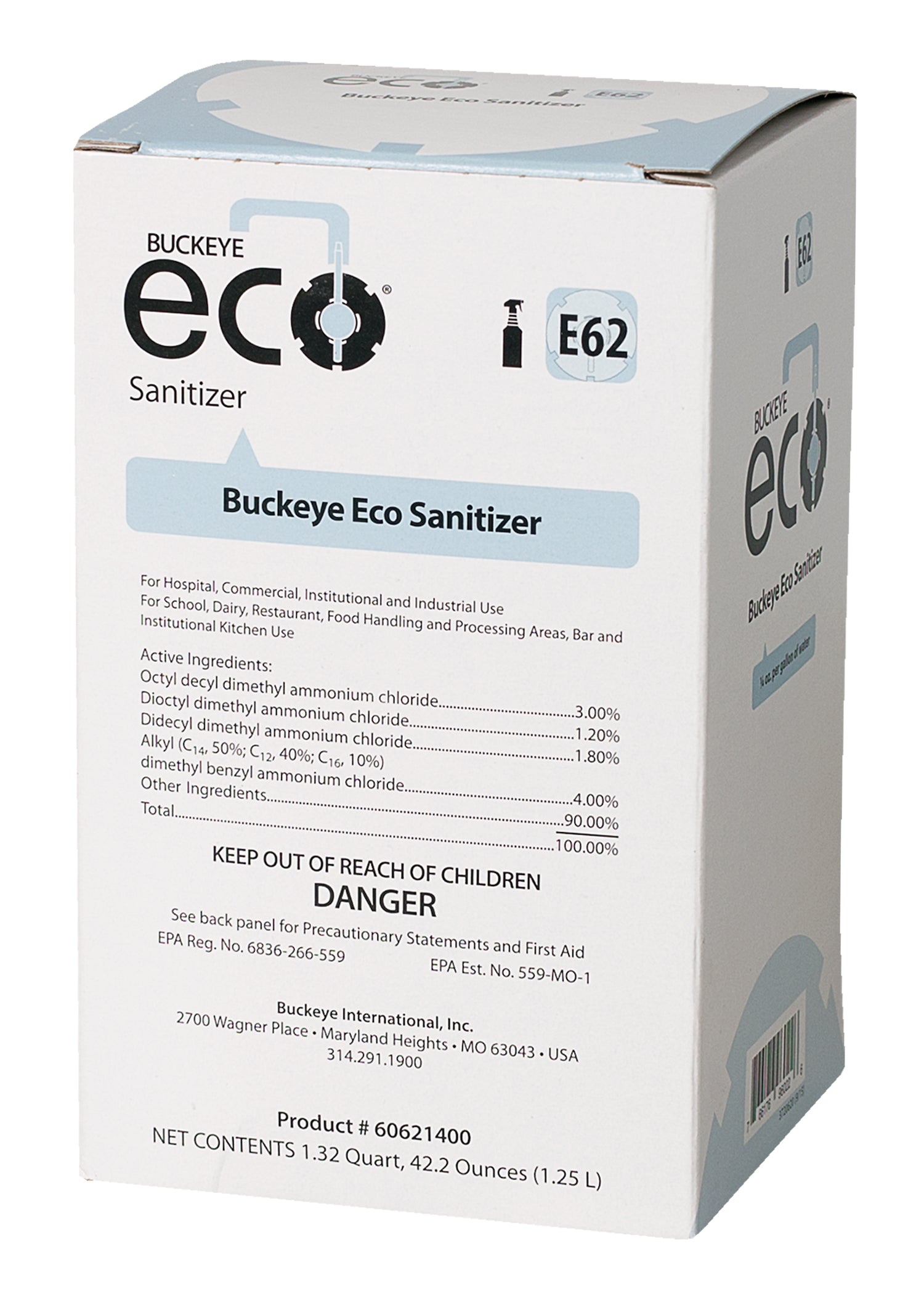 E62 Sanitizer 4x1.25ml | IRIS